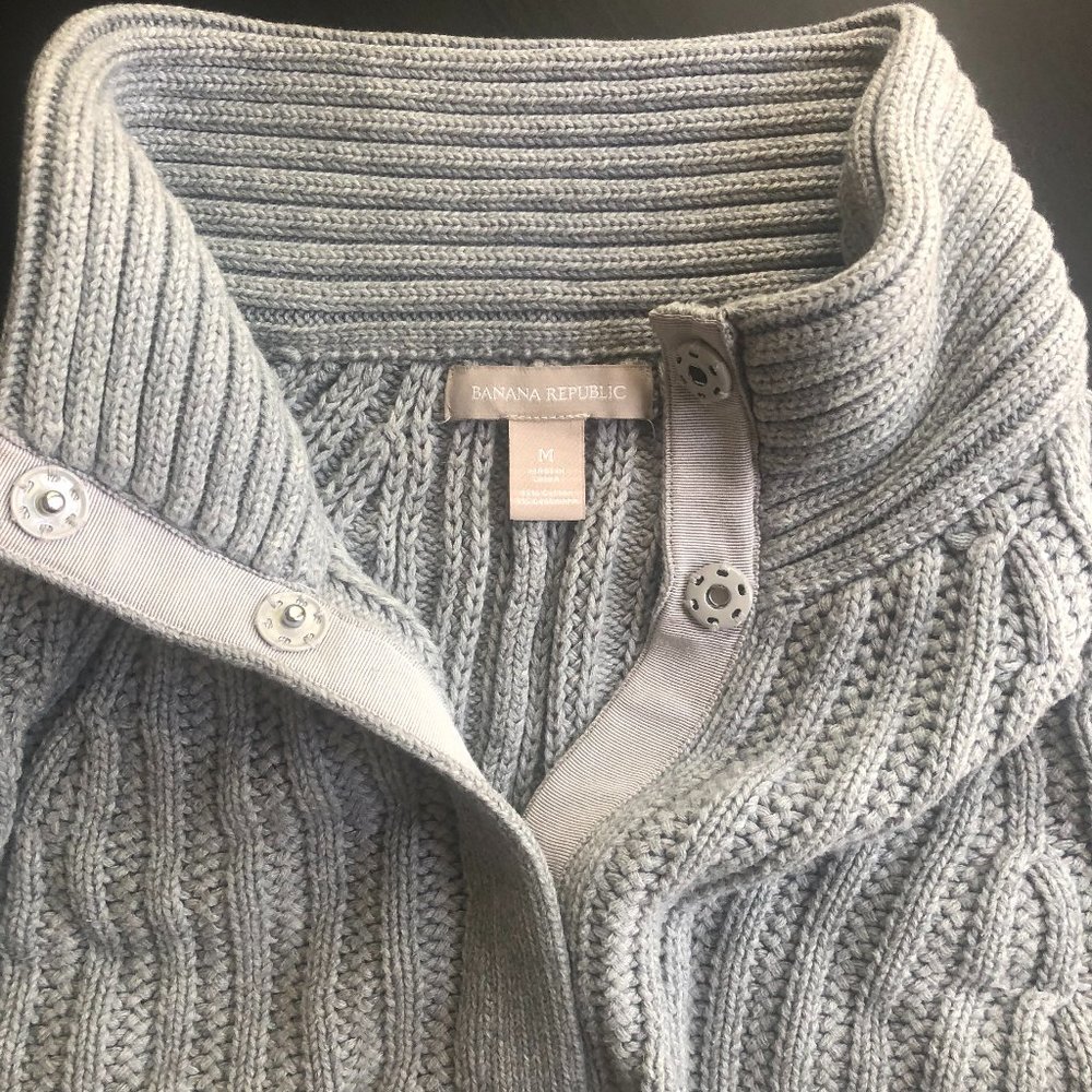 Banana Republic Chunk Gray Sweater - Picture 4 of 8